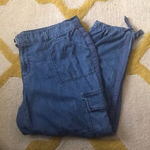 Tommy Hilfiger Blue Denim Cargo Pants